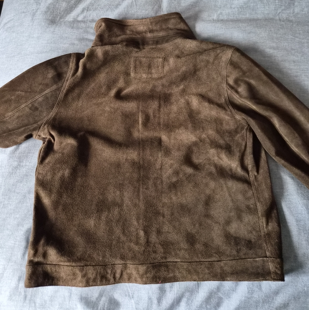 Iron & Resin Brown Buffalo Suede Mechanic Jacket In XL - Picture 3 of 10